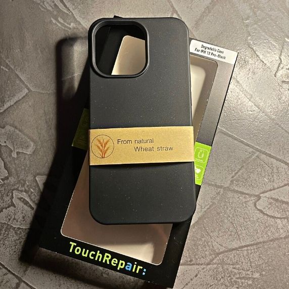 Bio Cover 100% nedbrydeligt cover til iPhone 13 Pro - sort